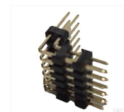 2,54 mm smeigtuko antraštė Trigubas plastikas Bent 90°degree