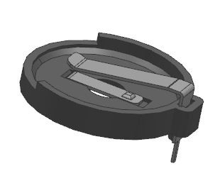 CR2450 ličio monetų elementų laikikliai DIP/THM